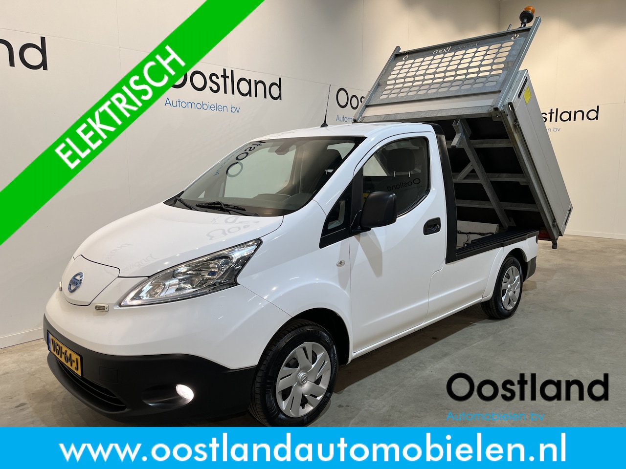 Nissan e-NV200 - Business 40 kWh Kipper / Veeg-Vuil-kipper / 100% Elektrisch / Airco / Cruise Control / Nav - AutoWereld.nl