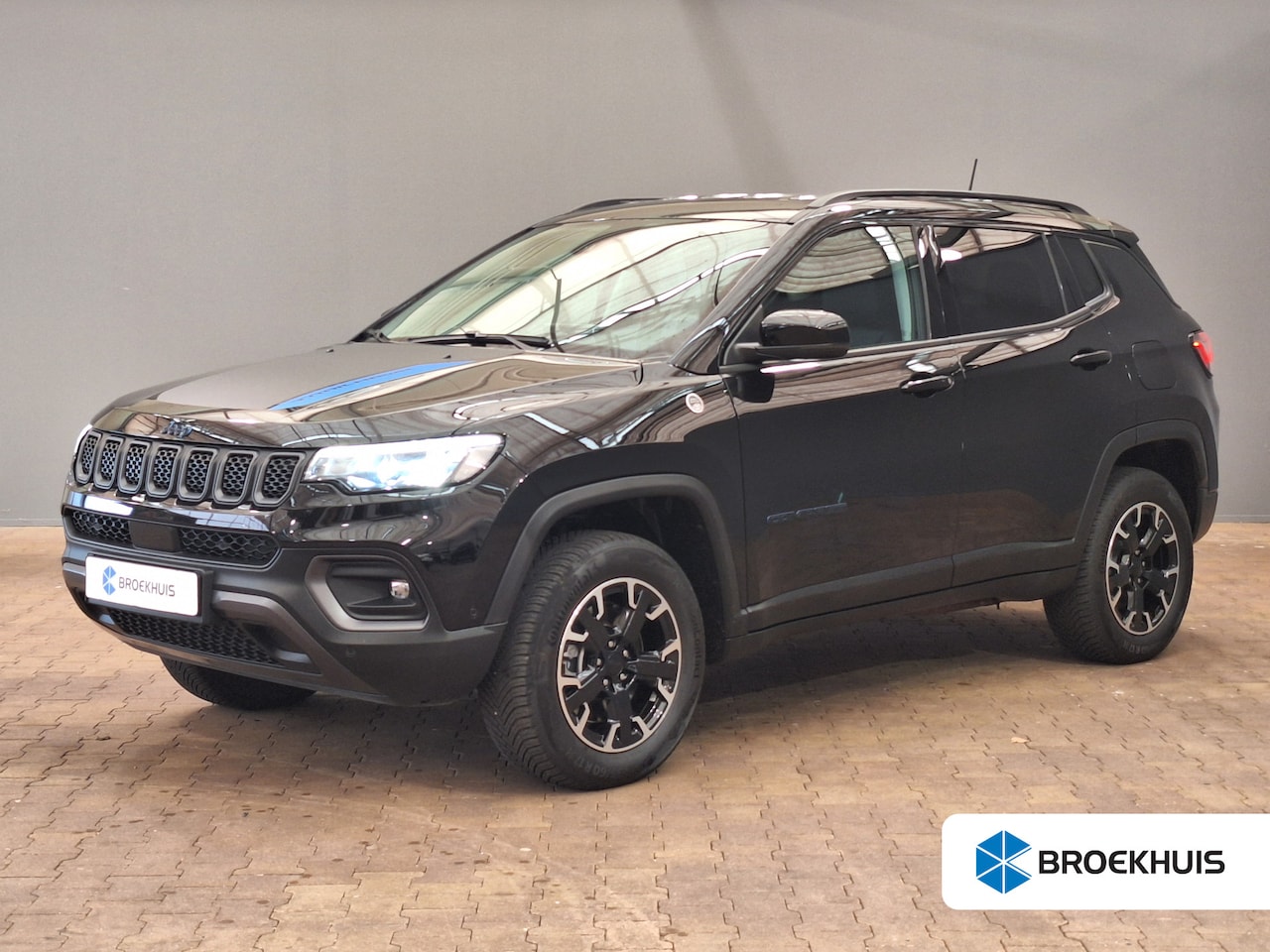 Jeep Compass - 4xe 240 Plug-in Hybrid Electric Trailhawk Half Leder Bekleding | Digitaal Dashboard | Came - AutoWereld.nl