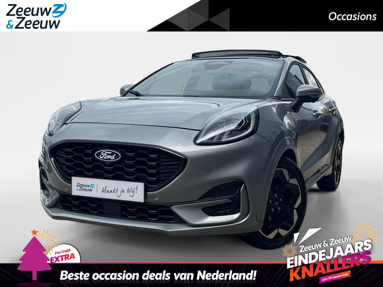Ford Puma - 1.0 EcoBoost Hybrid ST- Line X | FULL OPTION | Panoramadak | Afneembare Trekhaak | Winter - AutoWereld.nl