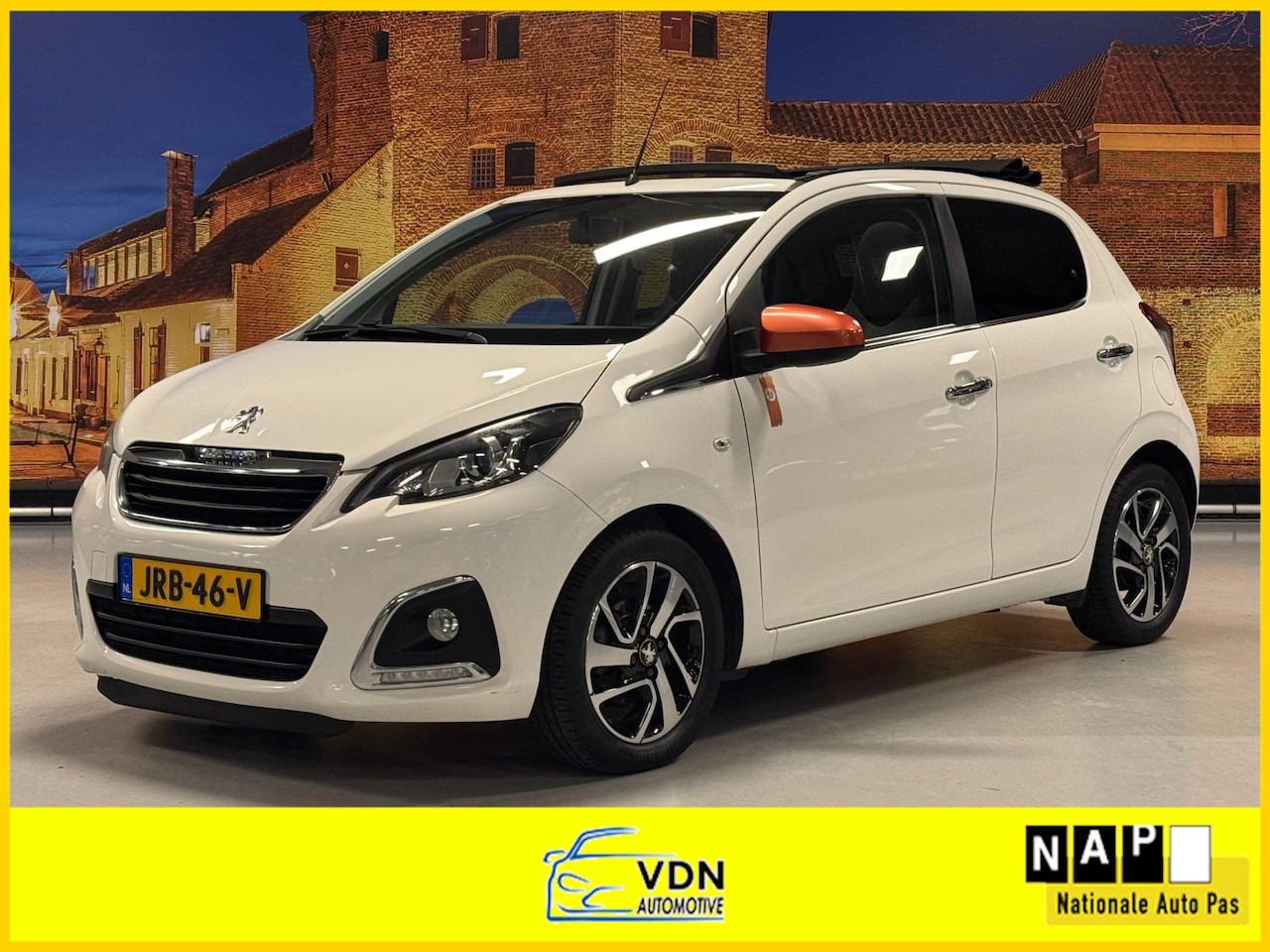 Peugeot 108 - 1.2 Puretech Cabriotop Roland Garros Camera Airco - AutoWereld.nl