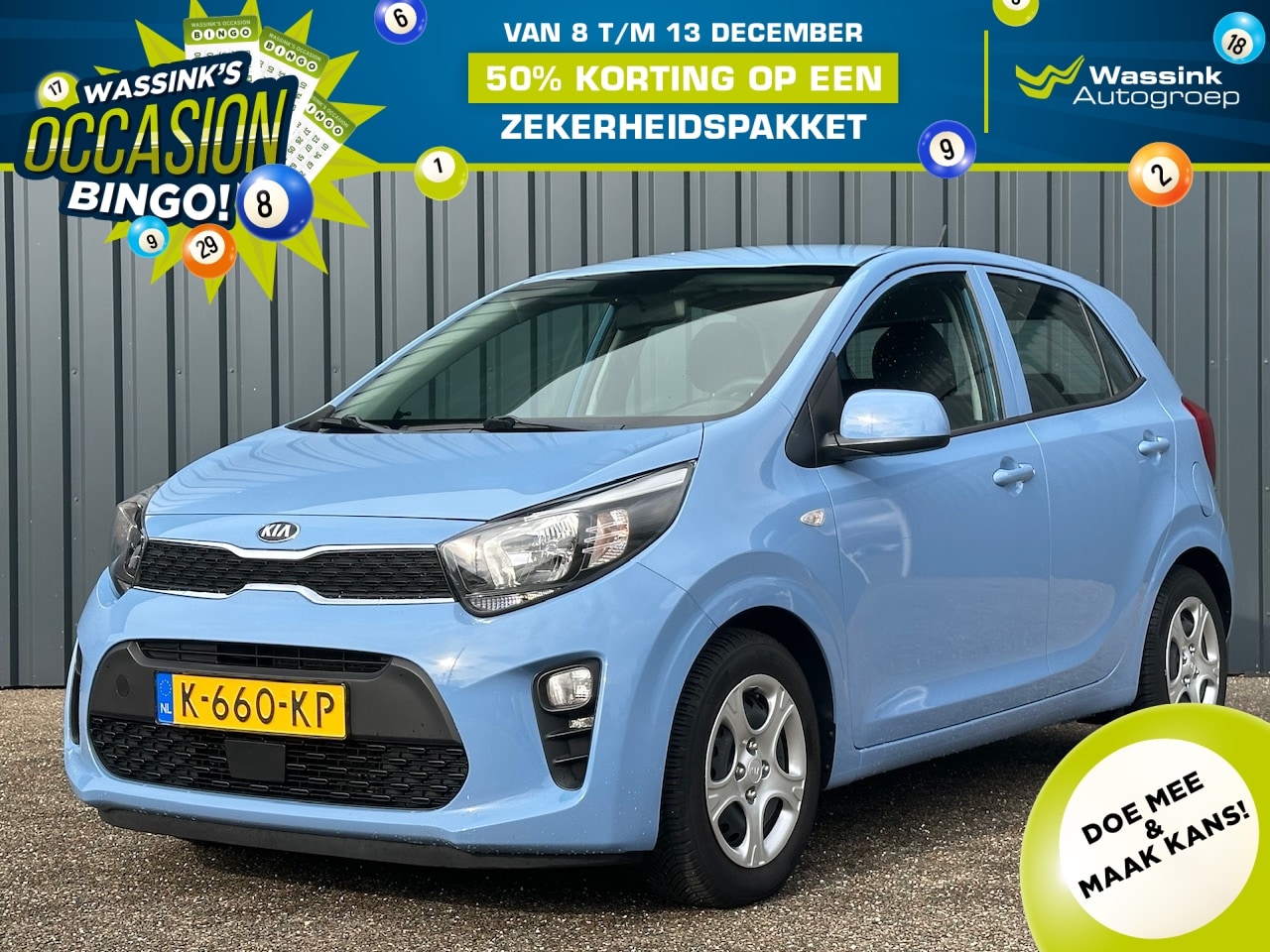 Kia Picanto - 1.0 MPi 67pk 4-zits ComfortLine I All Season I Cruise I Bluetooth I Airco I Multifunctiona - AutoWereld.nl