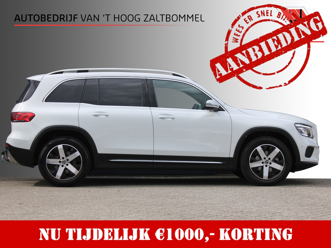 Mercedes-Benz GLB - 200 AUT7 Business Solution 7-PER LEDER TREKHAAK WIDESCREEN SFEER CARPLAY CAMERA - AutoWereld.nl