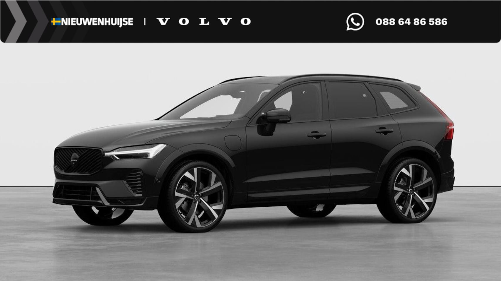 Volvo XC60 - 2.0 T6 Plug-in hybrid AWD Plus Black Edition Adaptieve Cruise Control | Head-up display | - AutoWereld.nl