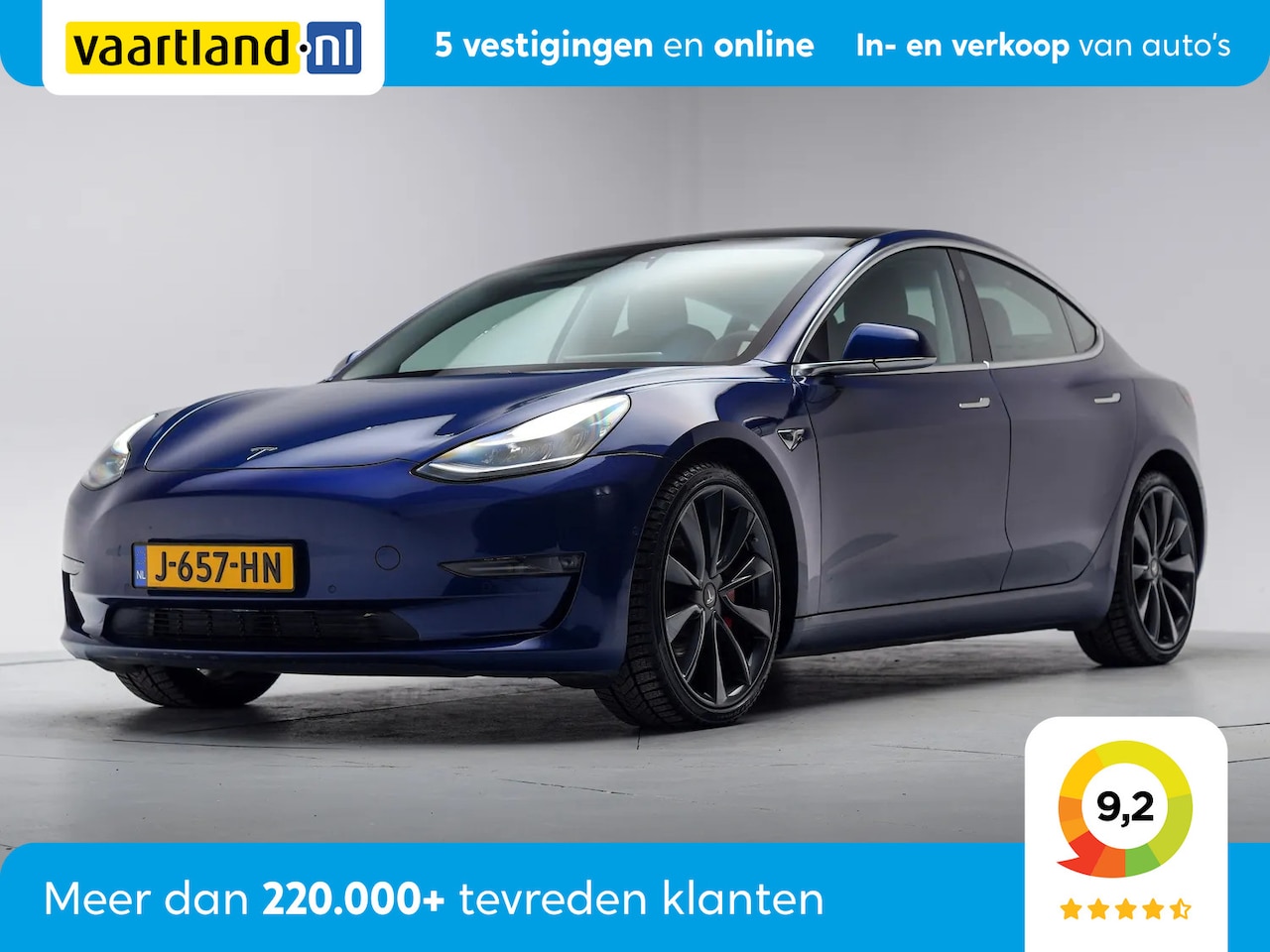 Tesla Model 3 - Performance 462pk AWD 75 kWh [ Panorama Leder Adapt.cruise ] - AutoWereld.nl