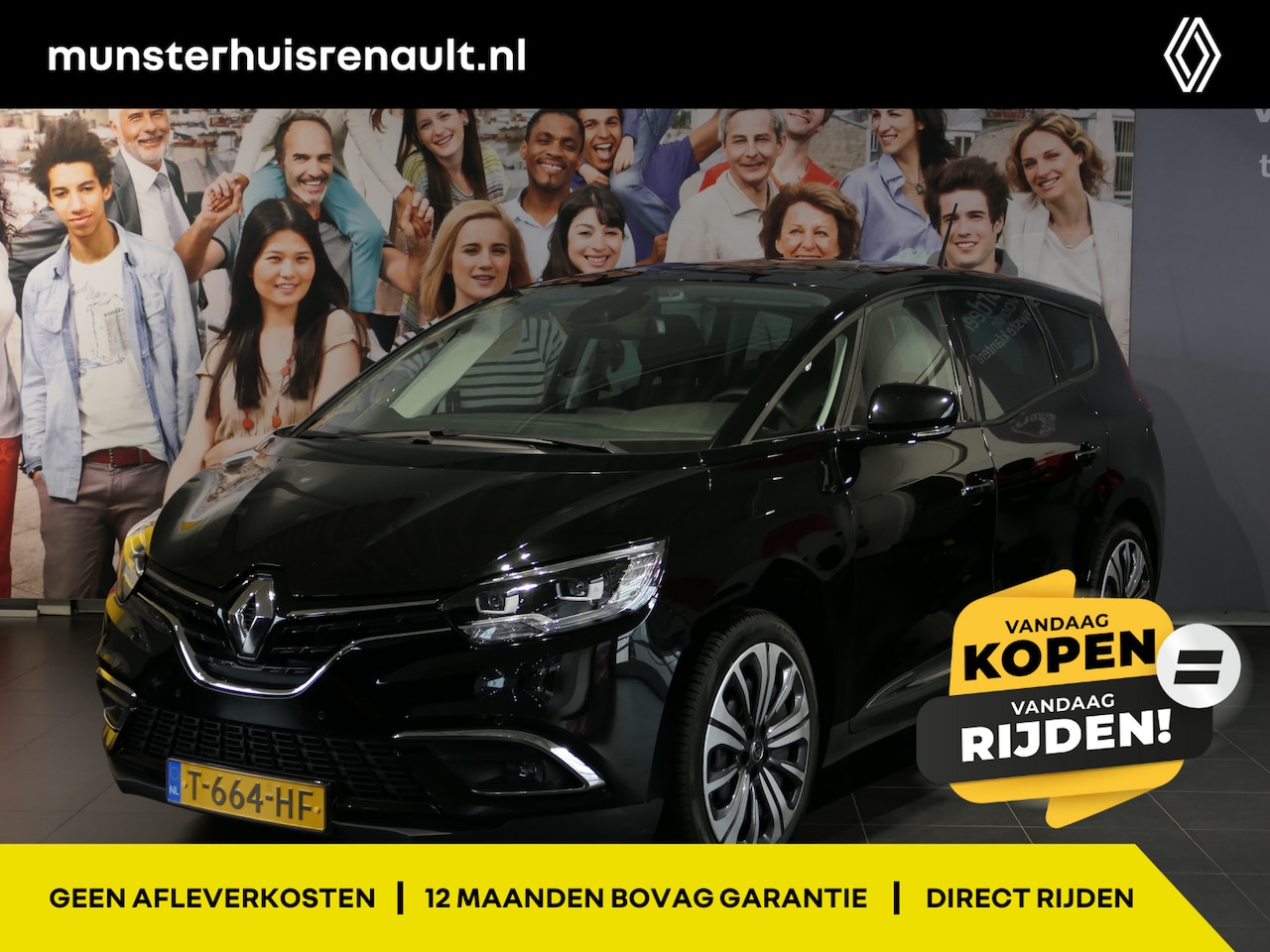 Renault Grand Scénic - 1.3 TCe Equilibre 7p. - Occasion Lease vanaf €589 p/m - *AUTOMAAT* - Trekhaak - camera - a - AutoWereld.nl