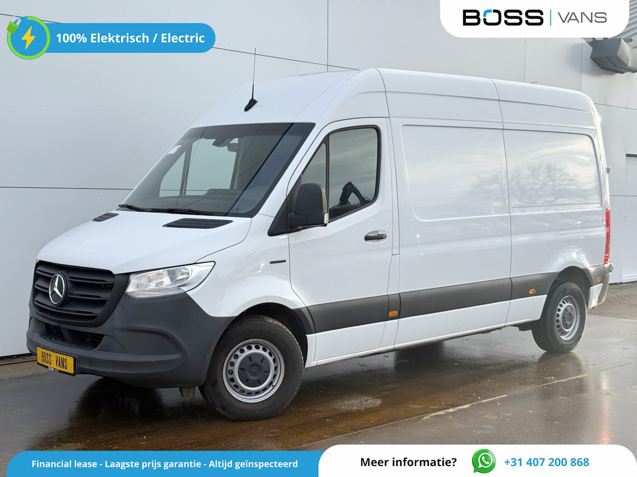 Mercedes-Benz eSprinter - 312 ALL-IN PRIJS L2H2 55kWh 168km WLTP 80kw Snelladen Climate Control Camera Stoelverwarmi - AutoWereld.nl
