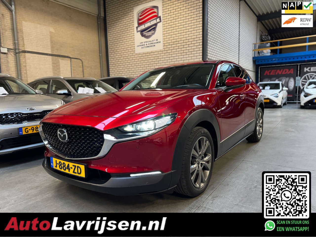 Mazda CX-30 - 2.0 e-SkyActiv-X M Hybrid Luxury NL AUTO NAP VOL LEDER LED BOSE NAVI 360 CAMERA AFN.TREKHA - AutoWereld.nl