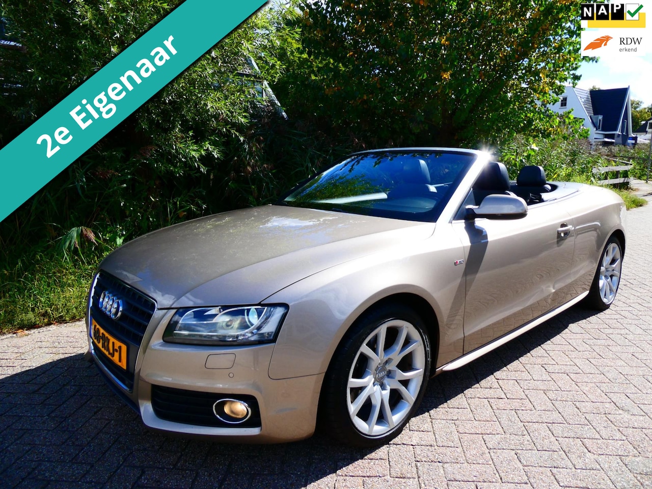 Audi A5 Cabriolet - 2.0 TFSI Quattro Pro Line S 211pk 2e eig. Automaat Leder - AutoWereld.nl