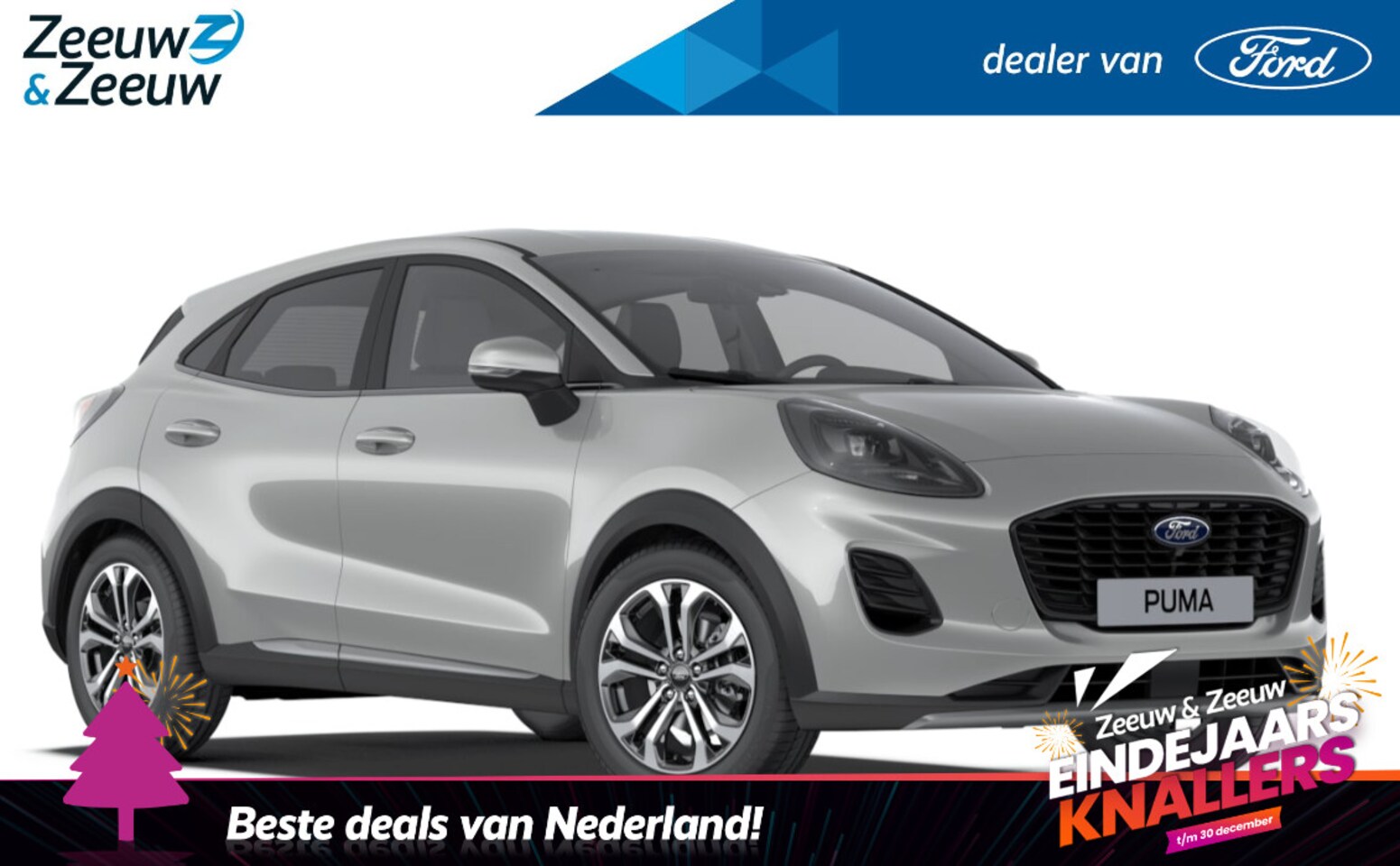 Ford Puma - 1.0 EcoBoost Hybrid Titanium 125pk | €4.000.- korting | 0,99% rente | Nieuw te bestellen - AutoWereld.nl