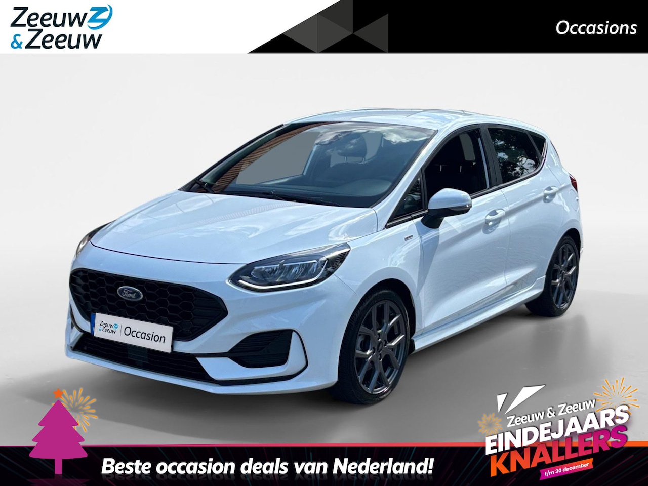 Ford Fiesta - 1.0 EcoBoost Hybrid ST-Line | Origineel Nederlands! | Uitstekende staat! | Navi | Clima - AutoWereld.nl
