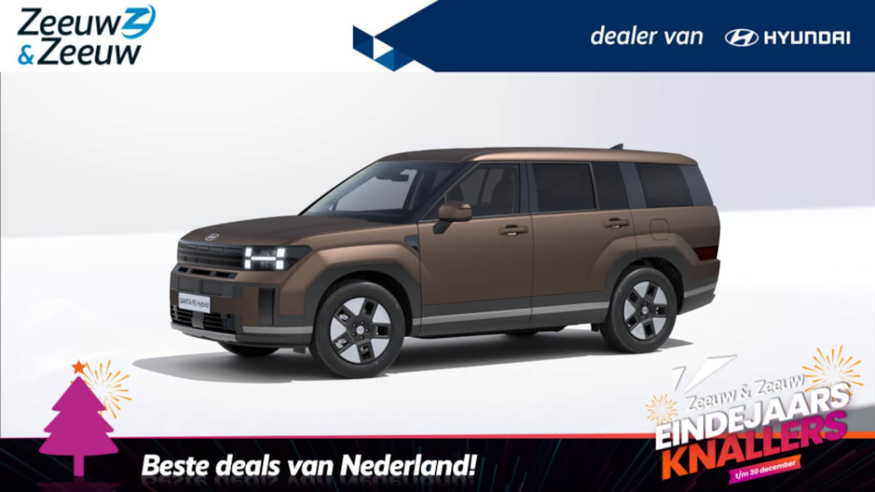Hyundai Santa Fe - 1.6 T-GDI HEV Comfort Smart 7p. | OP=OP! | ACTIE! | Van € 64.850, nu voor € 55.950 | - AutoWereld.nl