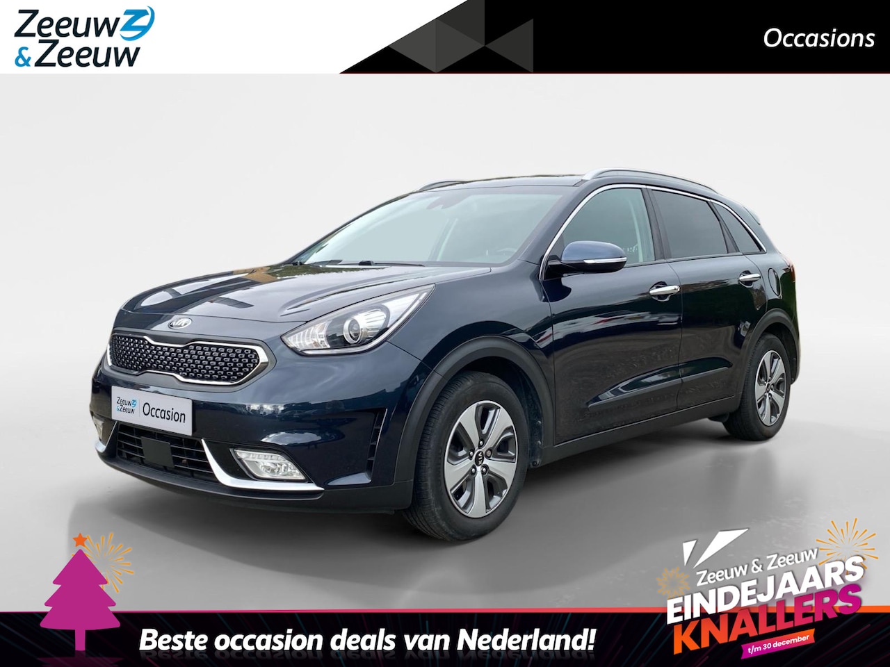 Kia Niro - 1.6 GDi Hybrid BusinessLine | Stoel +Stuur verwarming | Climate control | Parkeer camera a - AutoWereld.nl
