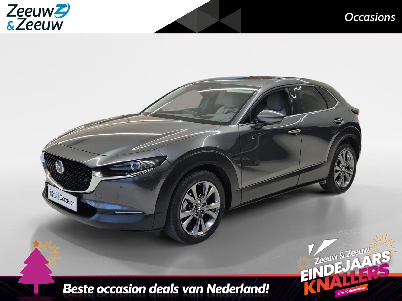 Mazda CX-30 - 2.0 e-SkyActiv-X M Hybrid Luxury | Climate Control | Cruise Control | Lederen bekleding | - AutoWereld.nl