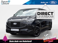 Ford Transit Custom - 320 2.5 PHEV L2H1 Black Platinum DC | VOORRAAD | 0, 99% rente | Lederen bekleding | Dubbel