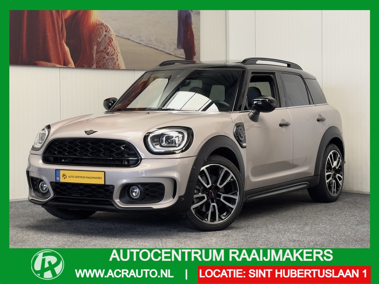 MINI Countryman - 2.0 COOPER SE ALL4 JOHN COOPER WORKS PANORAMADAK STOEL VERWARMING LEDEREN BEKLEDING 4X4 ZE - AutoWereld.nl