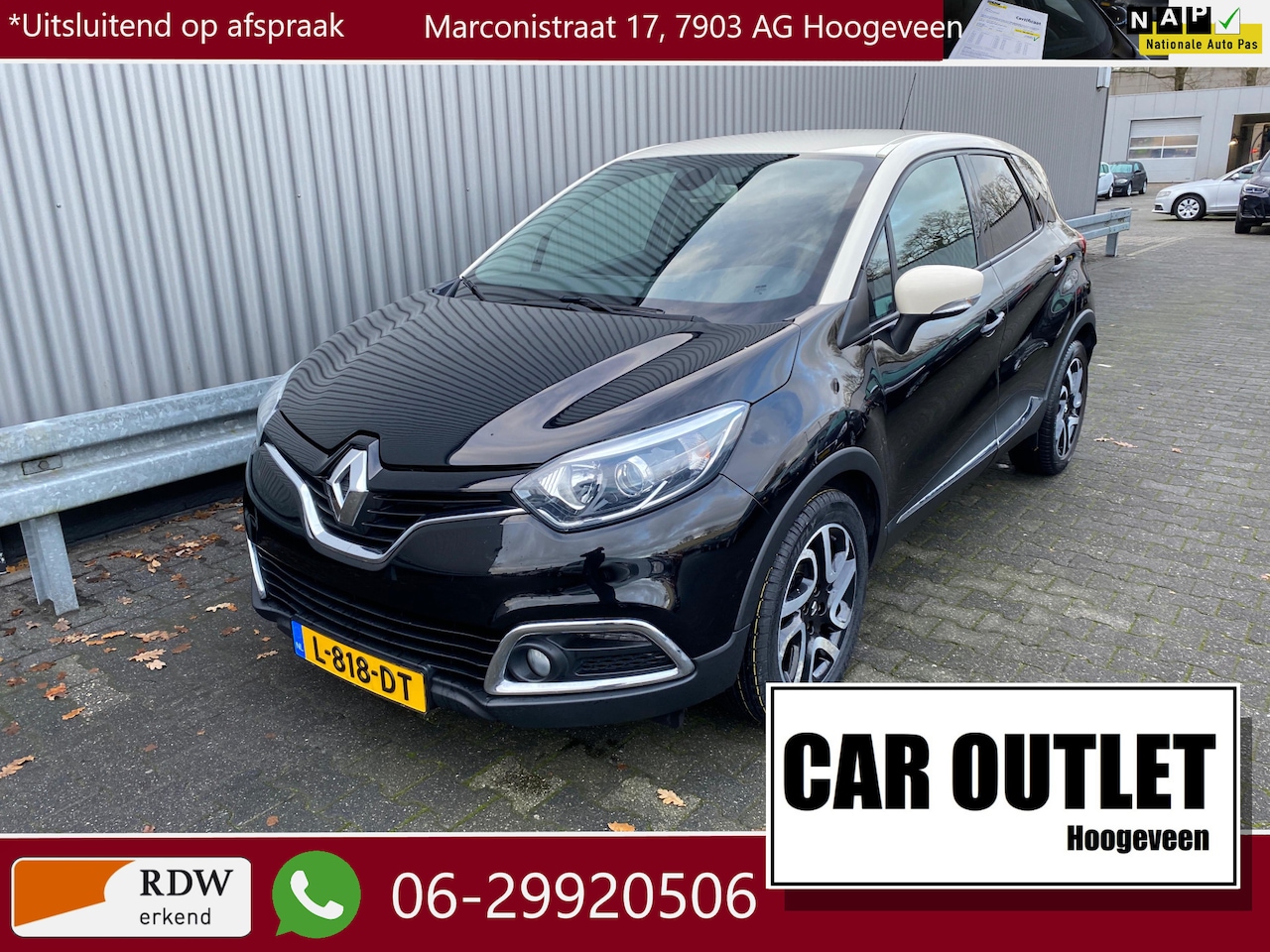Renault Captur - 1.2 TCe Dynamique AUTOMAAT, A/C, CC, PDC & Cam, LM, nw. APK – Inruil Mogelijk – - AutoWereld.nl