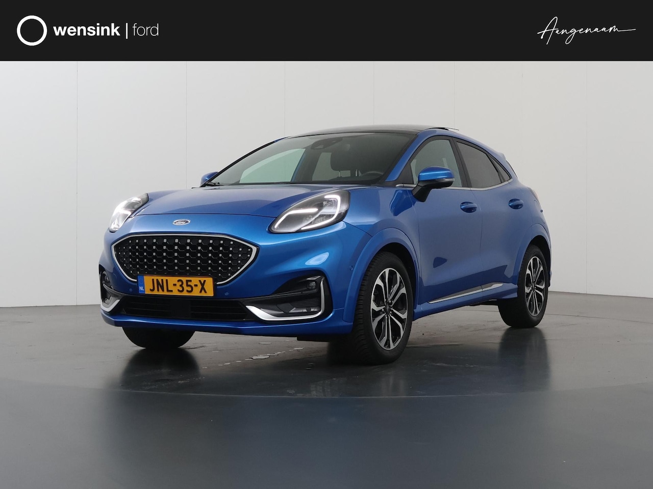 Ford Puma - 1.0 EcoBoost Hybrid ST-Line Vignale | Leder | Panoramadak | Winterpakket | Cruise Control - AutoWereld.nl