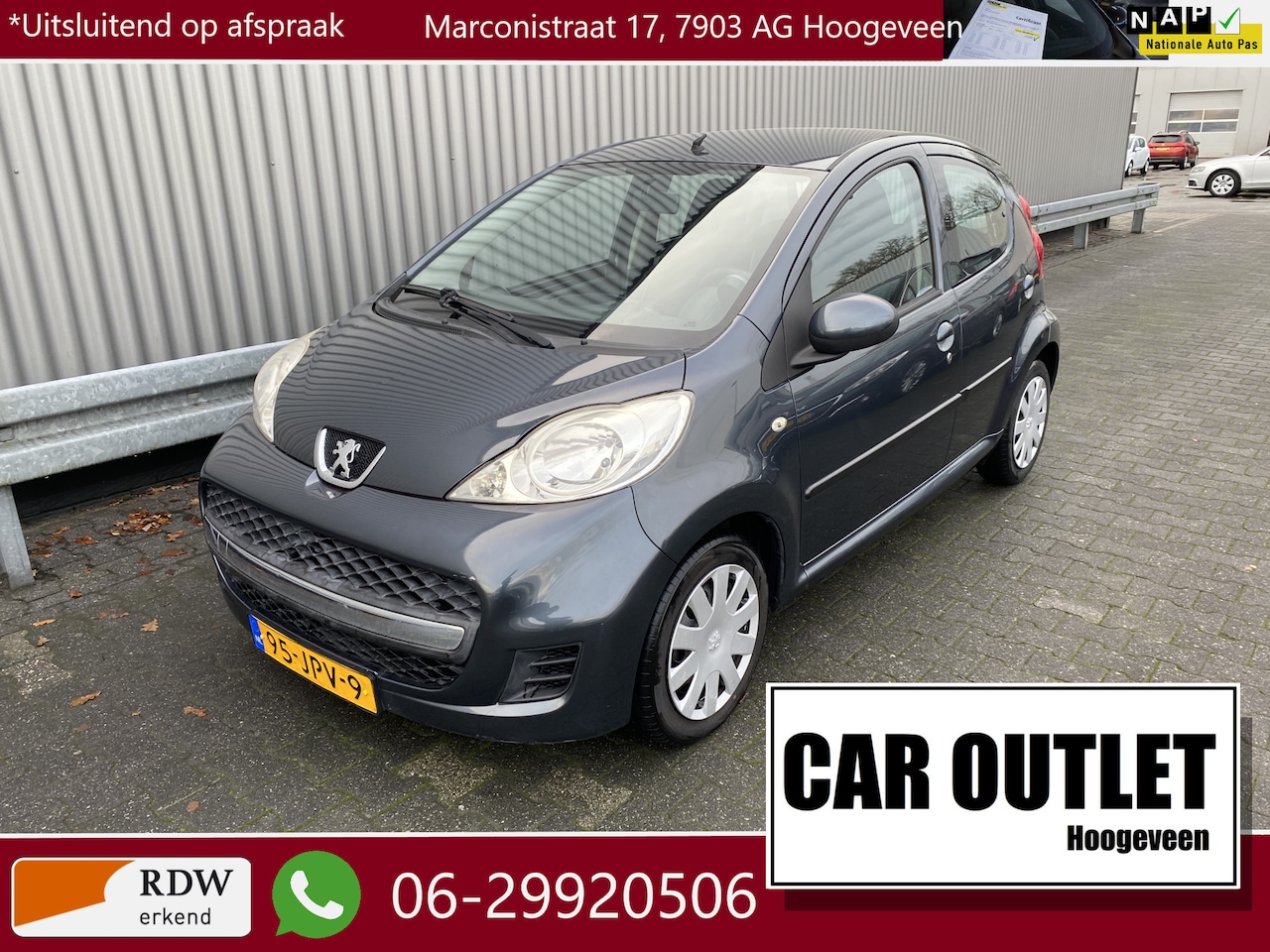 Peugeot 107 - 1.0-12V XS AUTOMAAT, 137Dkm, 5-Drs, A/C, Elec.ramen, Centr.vergr, – Inruil Mogelijk – - AutoWereld.nl