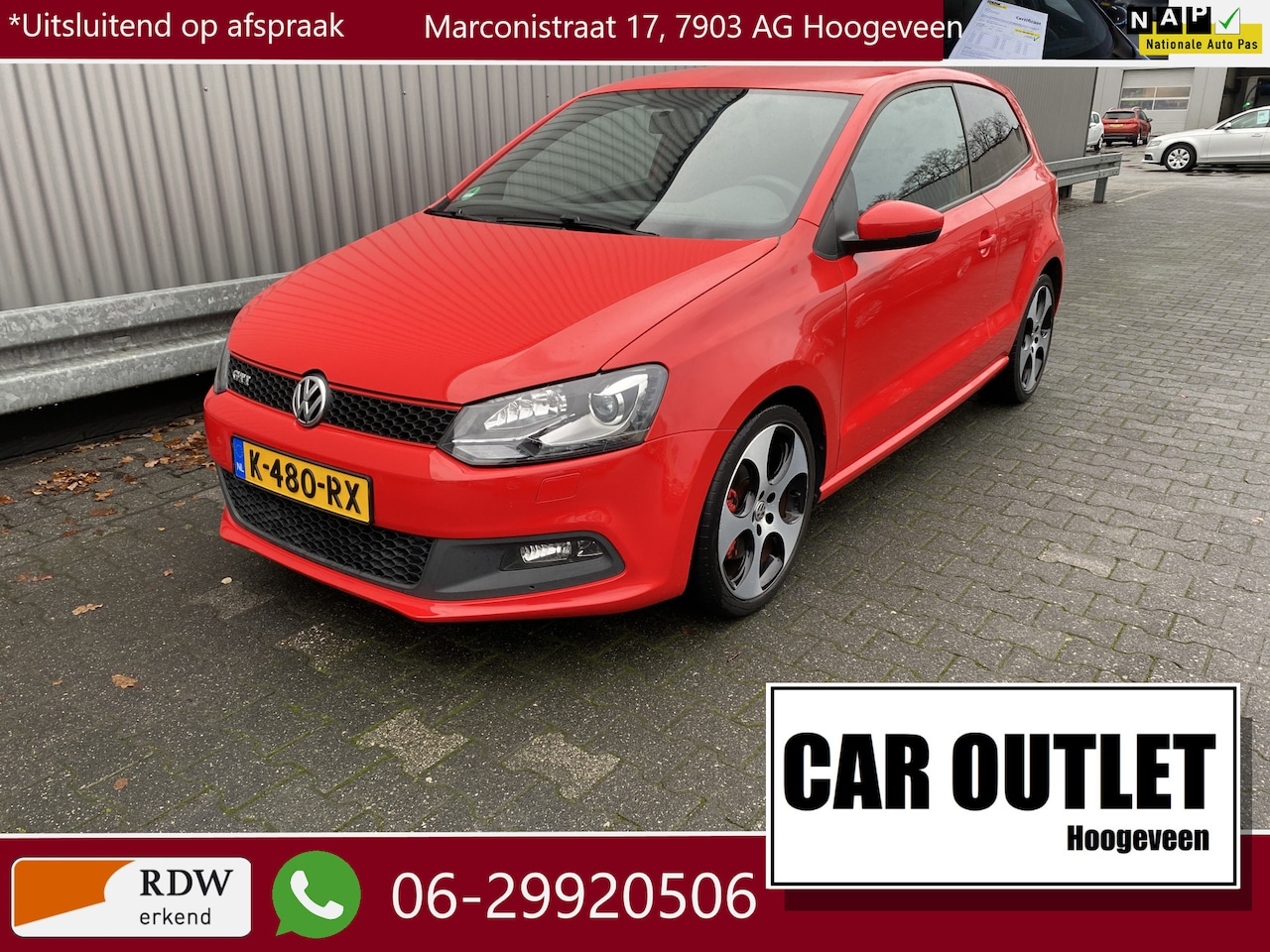 Volkswagen Polo - 1.4 TSI GTI AUTOMAAT, Clima, Bluetooth, LED-dagrij, PDC, LM, nw. APK – Inruil Mogelijk – - AutoWereld.nl