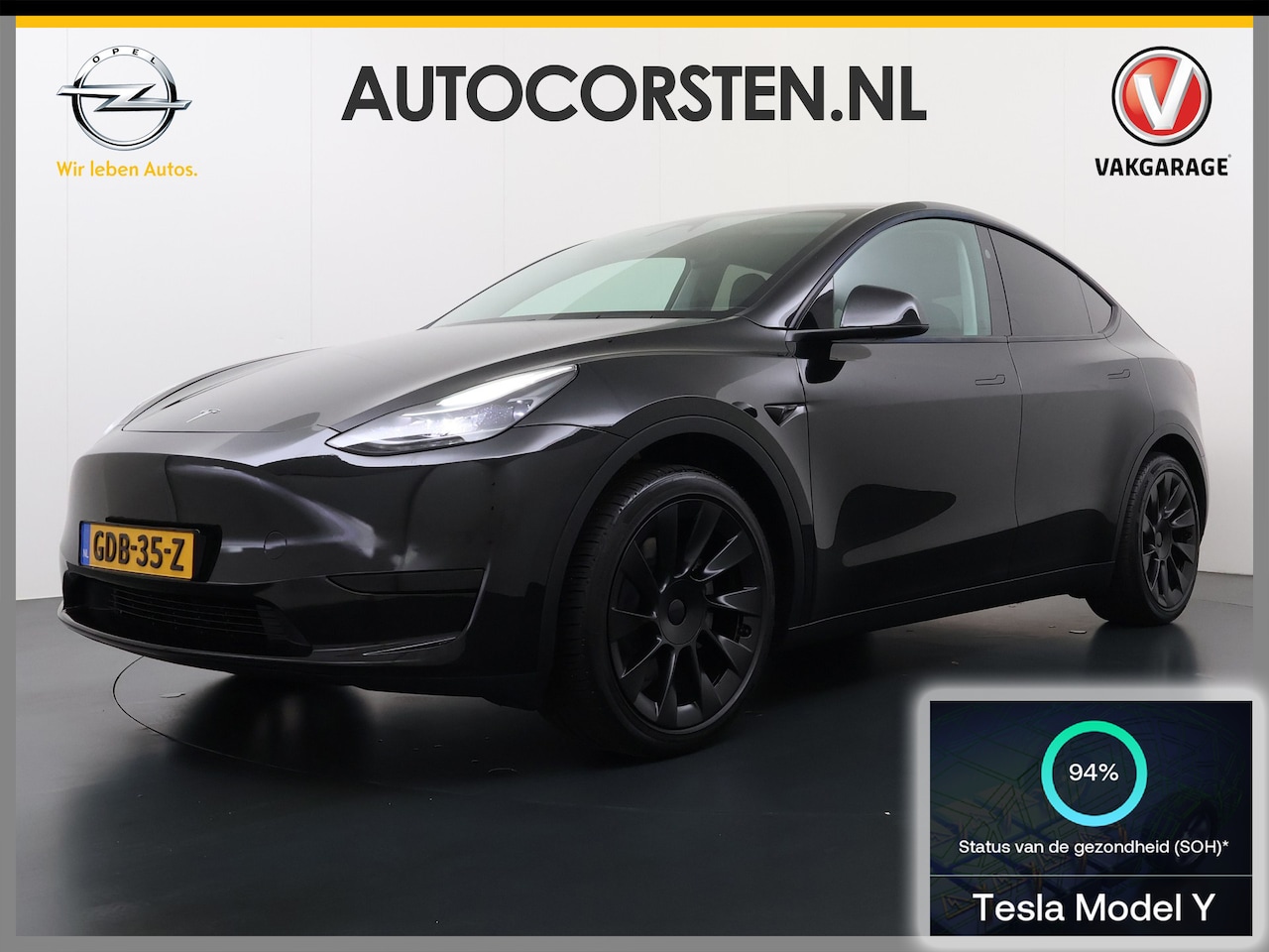Tesla Model Y - RWD LFP-Accu SOH 94% Leder Lmv 20" Warmtepomp Camera's Panormadak Adap.Cruise Navi Ecc Aut - AutoWereld.nl