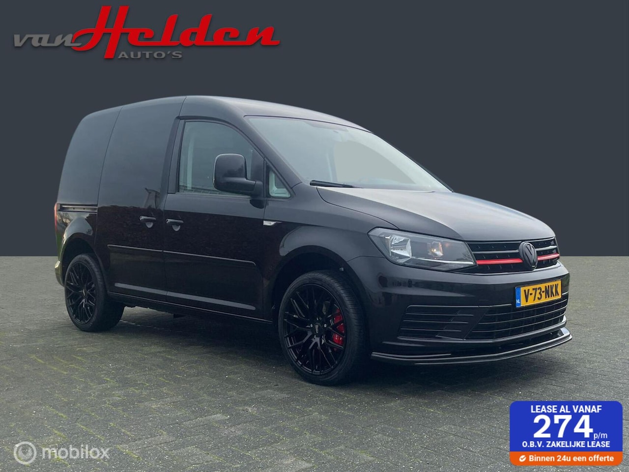 Volkswagen Caddy - Bestel 1.2 TSI Benzine Edition Black Leder Cruise contrl Schuifdeur Lichtmetaal 18Inch Zee - AutoWereld.nl