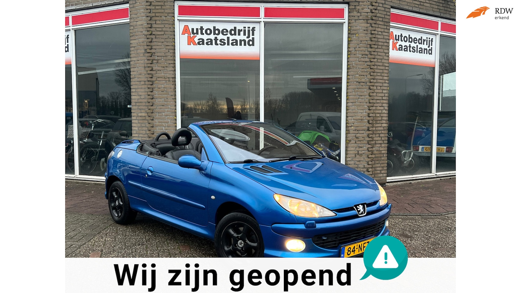 Peugeot 206 CC - 2.0-16V - Leer - Nieuwe Apk - - AutoWereld.nl