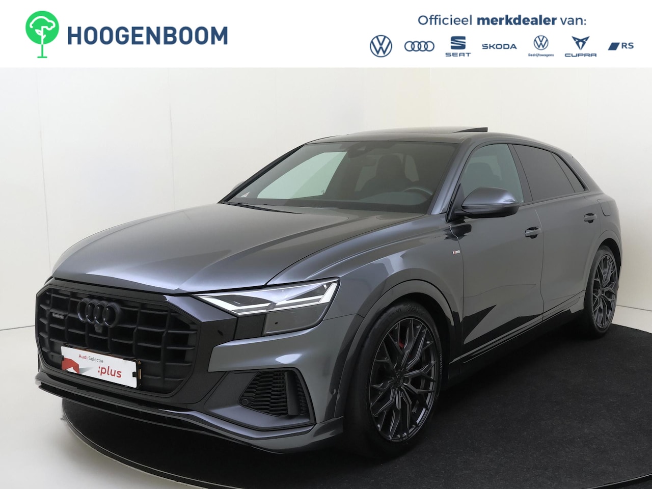 Audi Q8 - 55 TFSI e quattro Pro Line S | SOH 99%| Panoramadak | Trekhaak | Luchtvering | Lederen bek - AutoWereld.nl