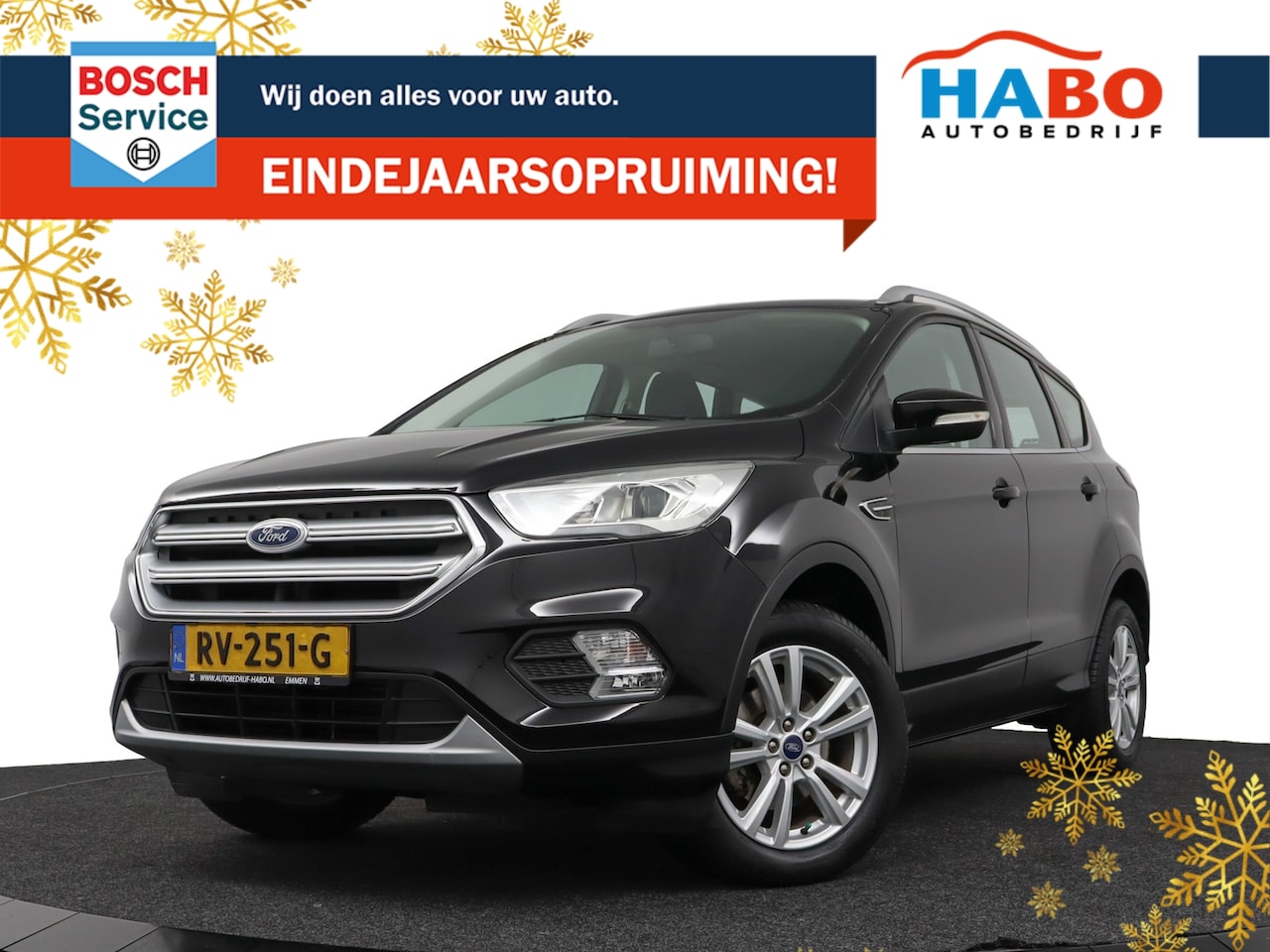 Ford Kuga - 1.5 ECOBOOST TREND ULTIMATE 120PK ECC/CRUISE/NAV/PARK.SENS/TREKHAAK/LMV/1800KG.TREKGEWICHT - AutoWereld.nl