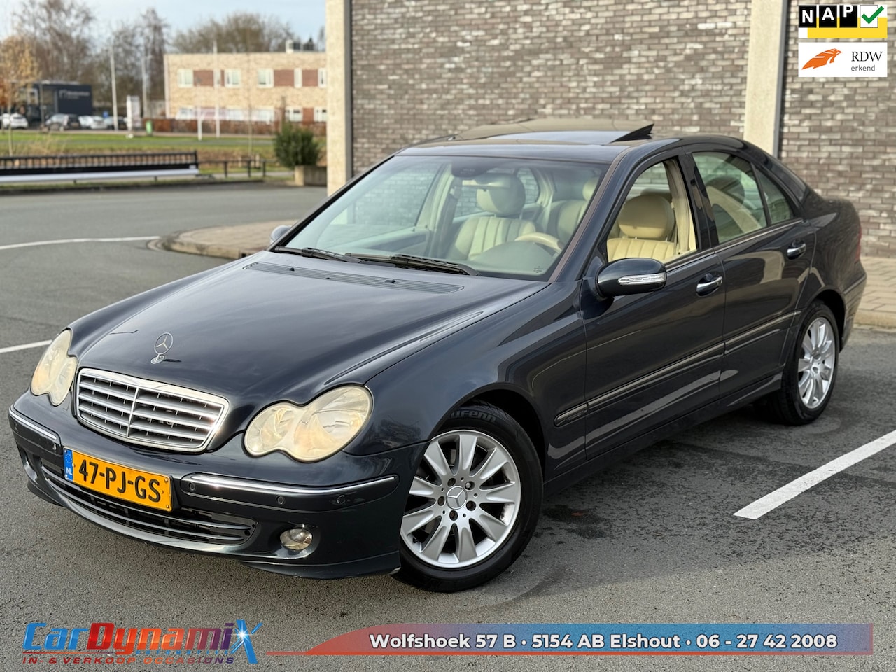 Mercedes-Benz C-klasse - 180 K. Elegance | Automaat | Leder | Dak | PDC | Elek. stoelen - AutoWereld.nl