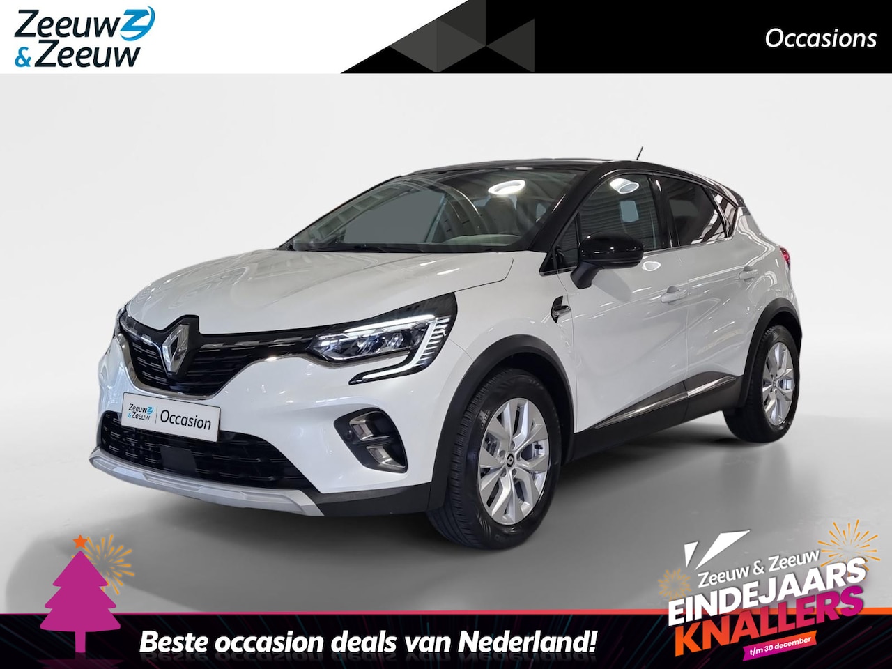 Renault Captur - 1.6 E-Tech Hybrid 145 Intens * Automaat * Dealeronderhouden * Camera * Carplay * Cruise Co - AutoWereld.nl