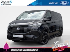 Ford Transit Custom - 320 2.5 PHEV L2H1 Black Platinum DC | VOORRAAD | 0, 99% rente | Lederen bekleding | Dubbel