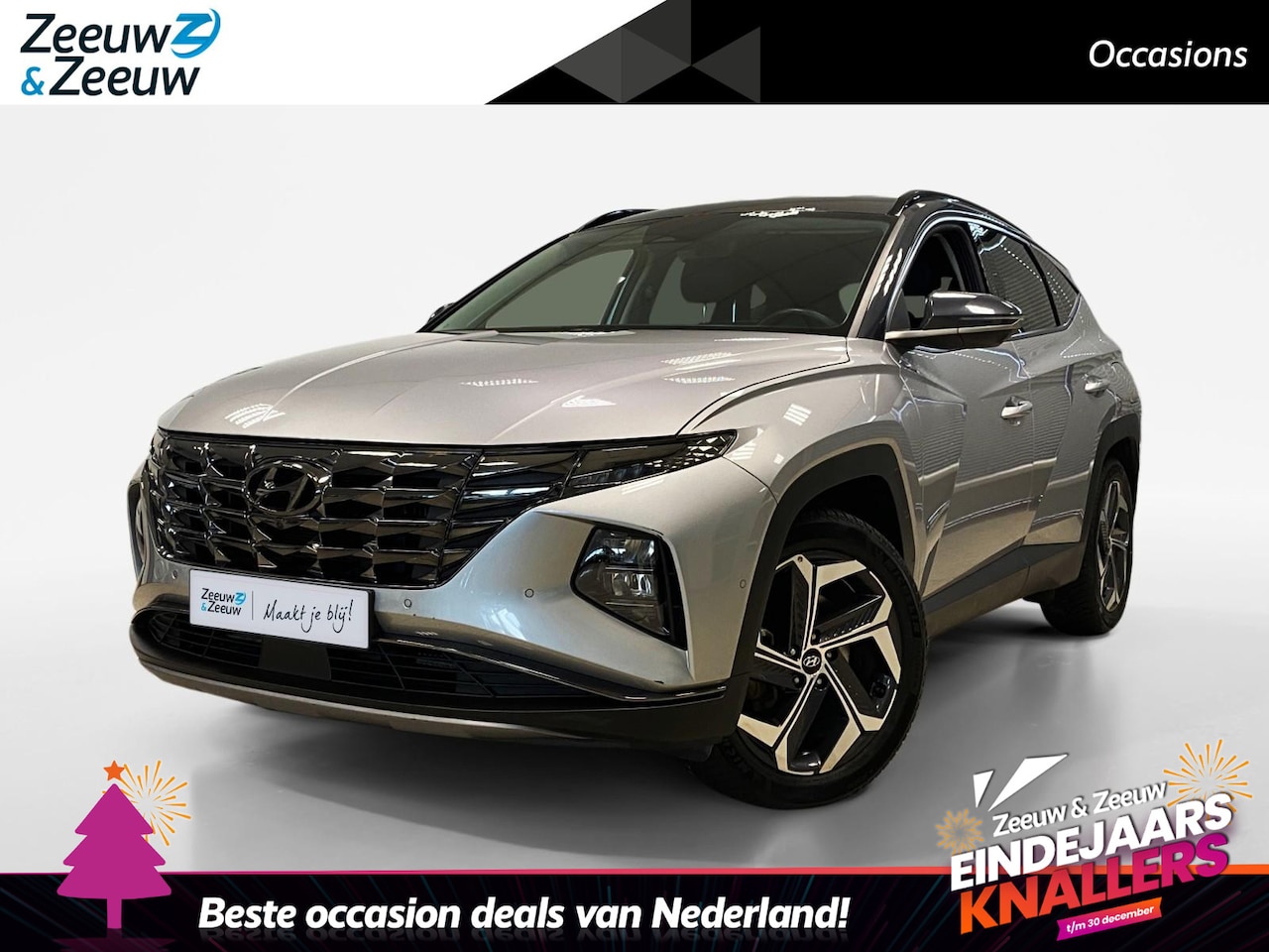 Hyundai Tucson - 1.6 PHEV PREMIUM 4WD | TWO-TONE | 1e EIGENAAR | NL-AUTO | NAVI | - AutoWereld.nl