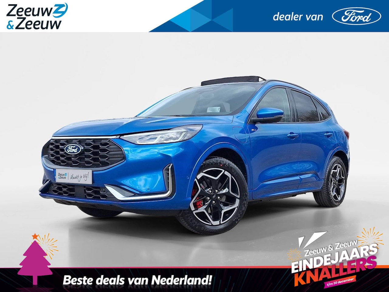 Ford Kuga - 2.5 PHEV ST-Line X | Winterpack | 19" Lichtmetaal | Panoramadak | El. Trekhaak | 360Camera - AutoWereld.nl