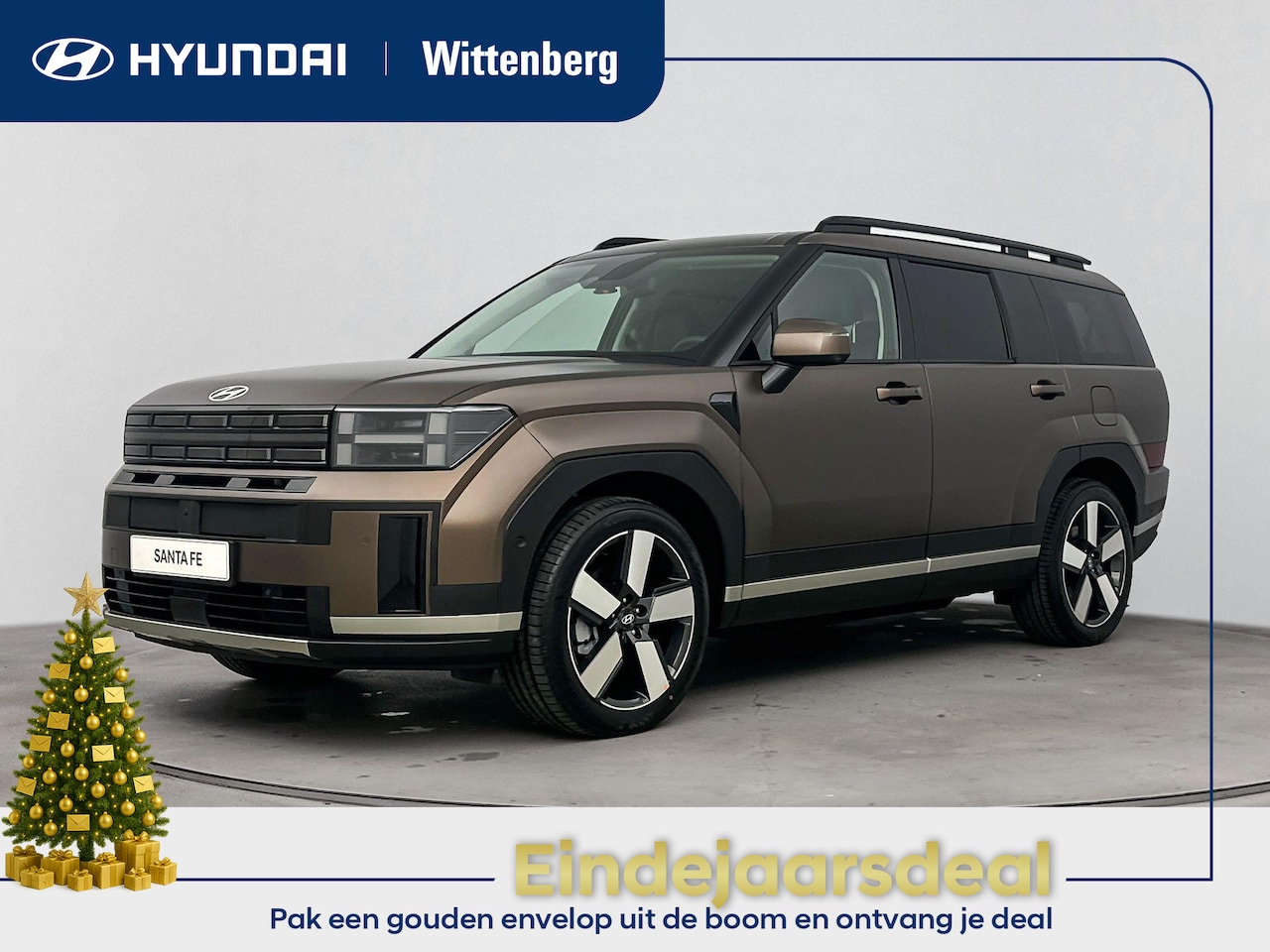 Hyundai Santa Fe - 1.6 T-GDI HEV Premium Sky 7p. | Panoramadak | Leer | Stoel + stuurverwarming | 360 Camera - AutoWereld.nl