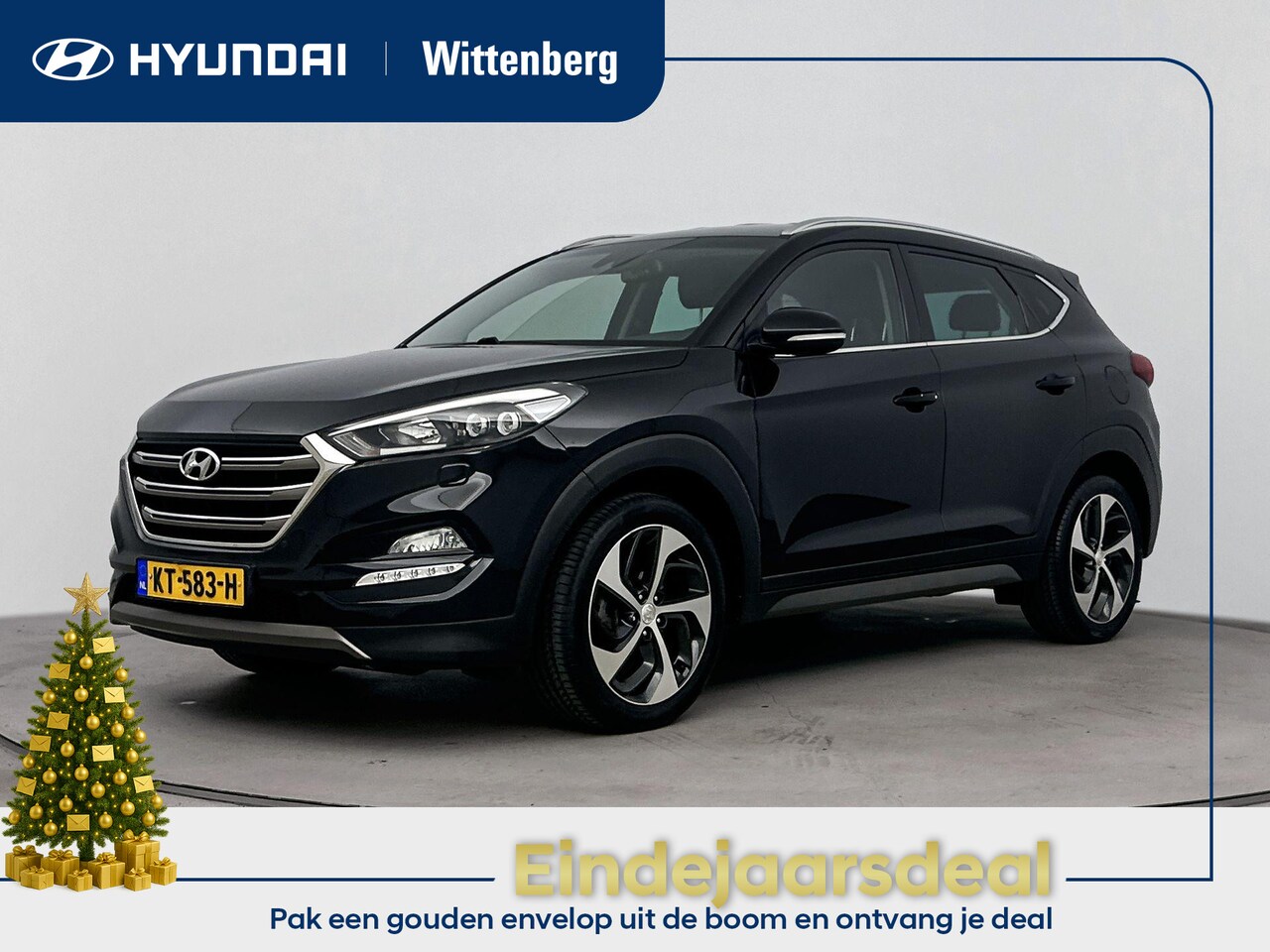 Hyundai Tucson - 1.6 T-GDi PREMIUM | LEDER | NAVI | CLIMA | CRUISE | CAMERA | 19'' LM VELGEN | STOEL- & STU - AutoWereld.nl