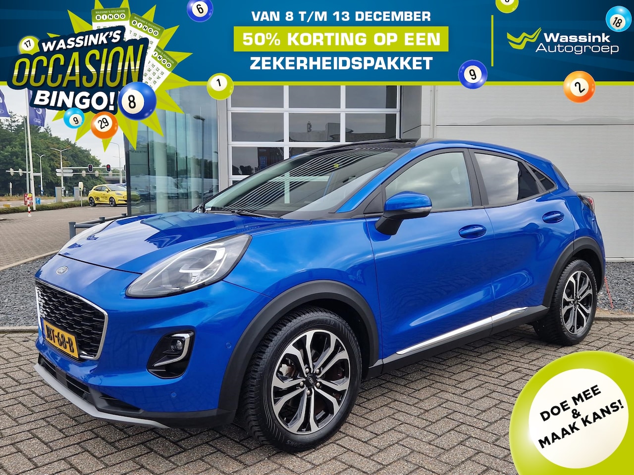 Ford Puma - 1.0i Ecoboost Hybrid 125pk Titanium X | Navigatie | Parkeercamera | Panorama schuif dak | - AutoWereld.nl