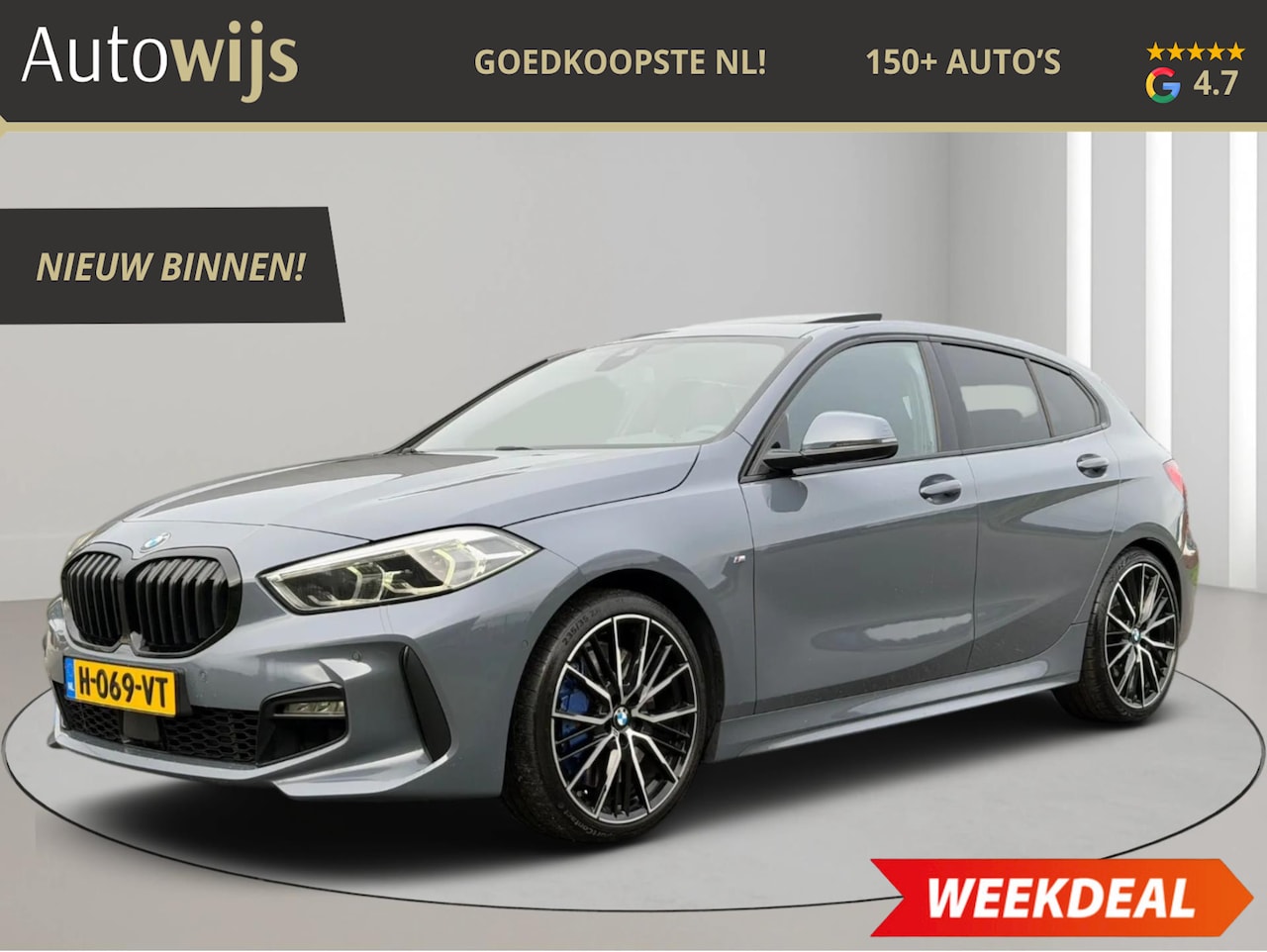 BMW 1-serie - 118i Executive Edition|M-SPORT|PANO|NL AUTO|Alcantara|LED|DEALER ONDERHOUDEN - AutoWereld.nl