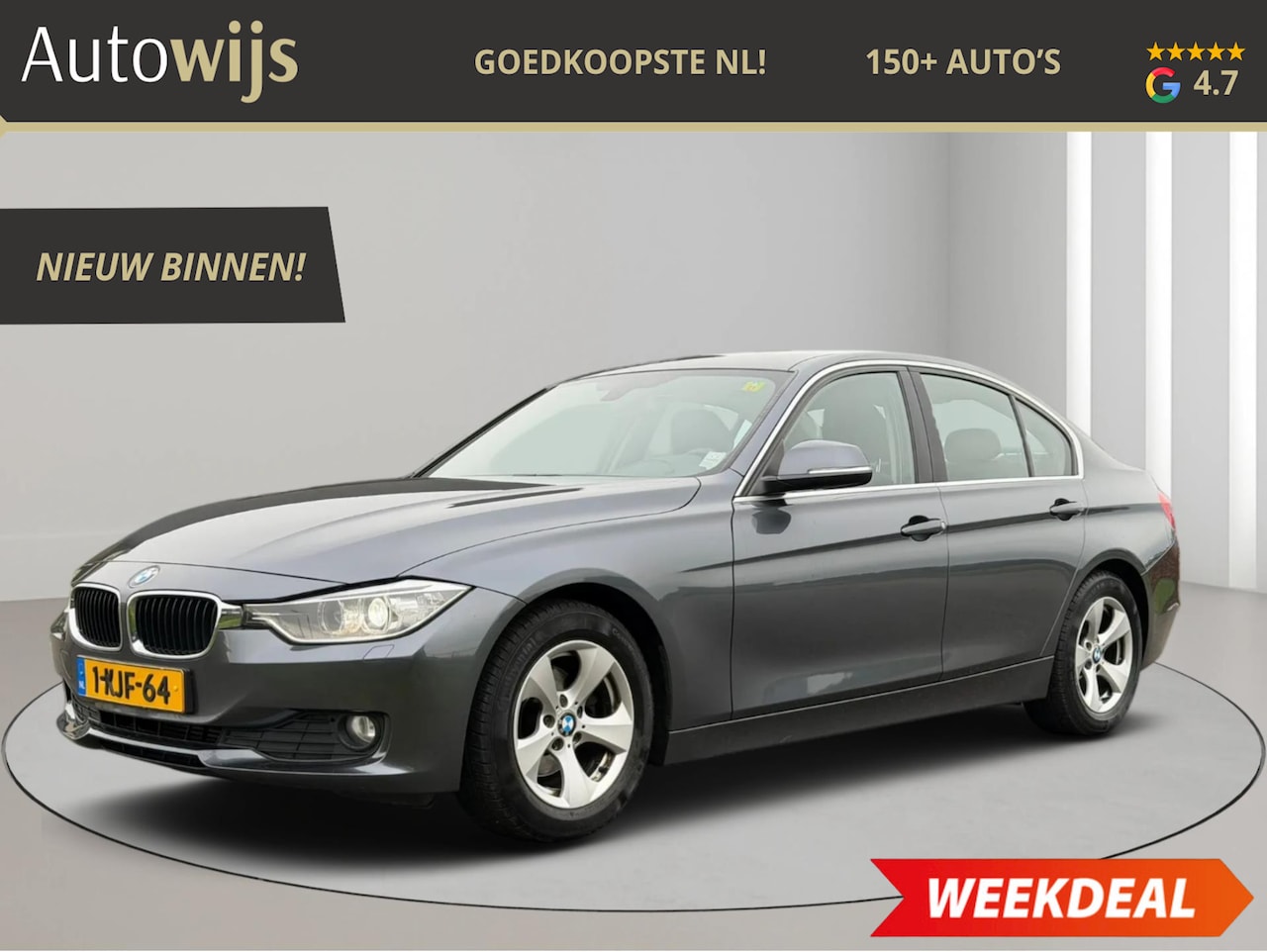BMW 3-serie - 320i EfficientDynamics Edition High Executive|LED|NL AUTO|Groot NAVI|AUT|CRUISE|TREKHAAK - AutoWereld.nl