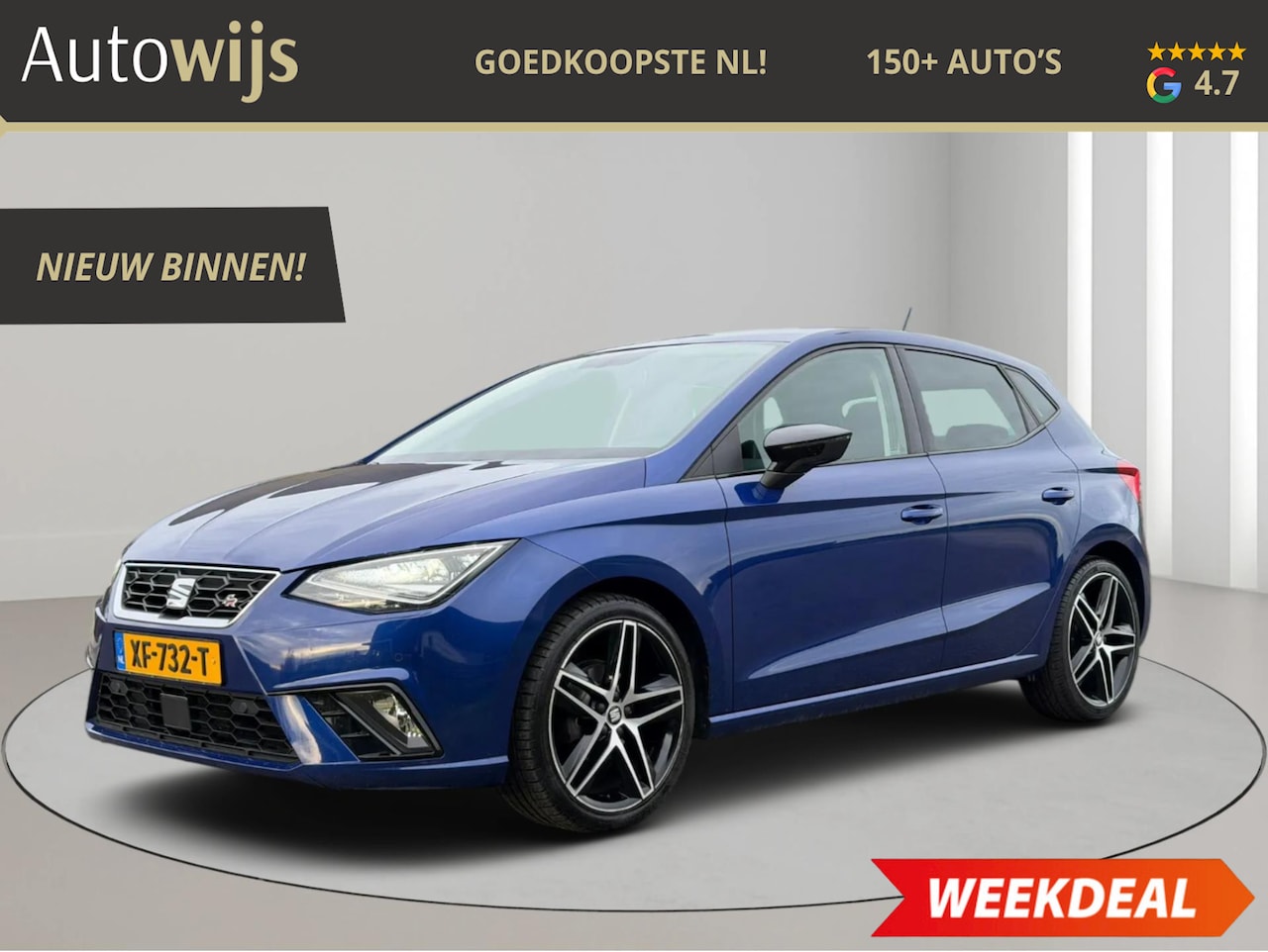 SEAT Ibiza - 1.0 TSI FR Business Intense|FR|360CAM|KEYLESS|LED|CLIMA|CARPLAY - AutoWereld.nl