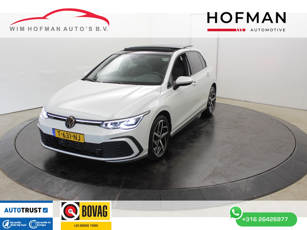 Volkswagen Golf - GTE 245Pk SOH 93% Trekhaak Panodak Camera Stuur/Stoel Verwarming Parelmoer lak - AutoWereld.nl