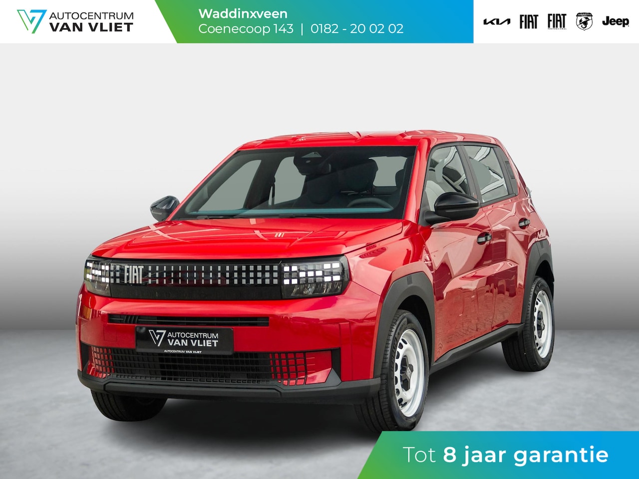 Fiat Grande Panda - Red 11 kW 44 kWh | Airco | Cruise | Apple Carplay | 16" | PDC - AutoWereld.nl