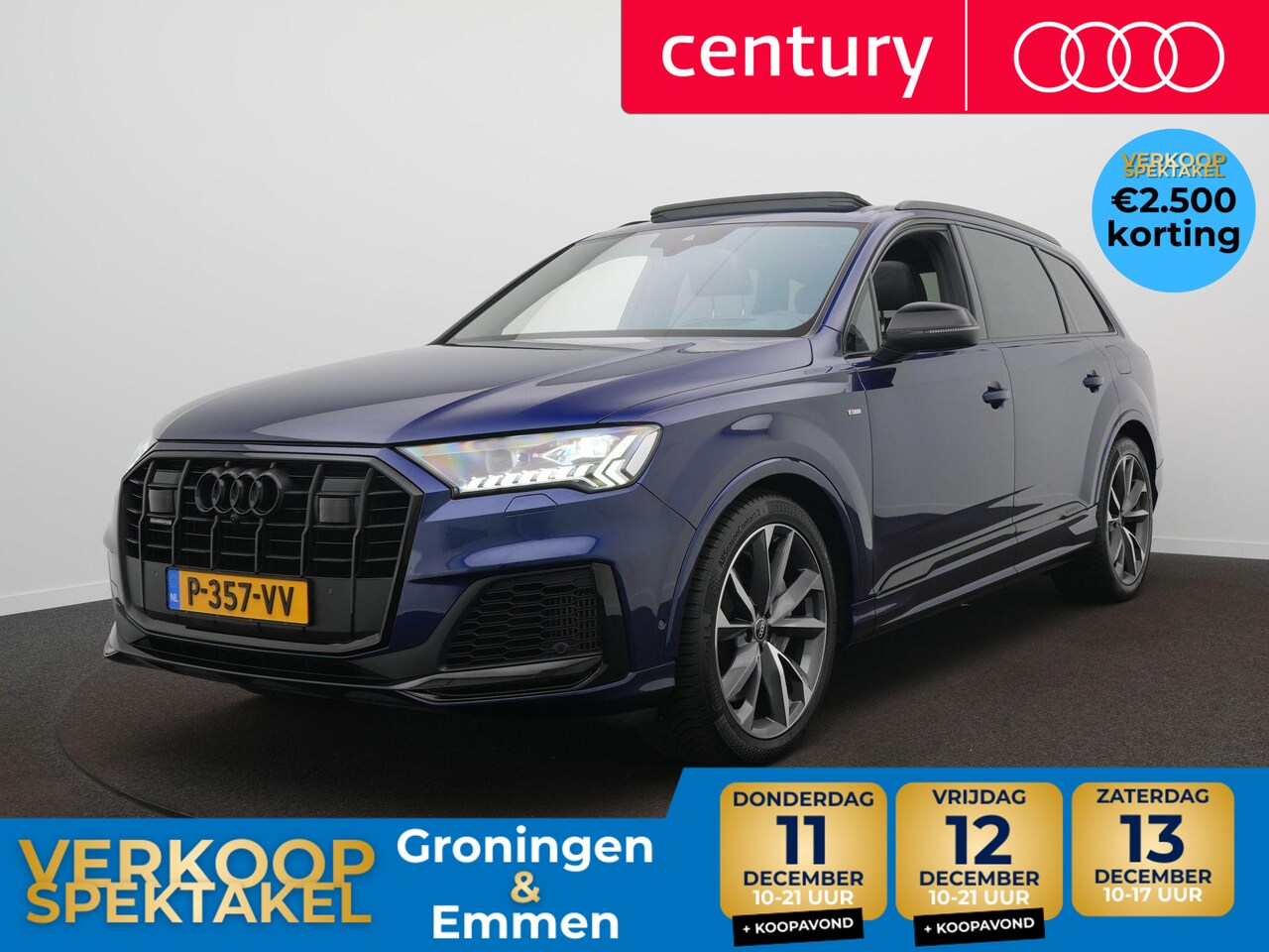 Audi Q7 - 60 TFSI e quattro Competition S-Line | Elek. Trekhaak | Panodak | HUD | B&O - AutoWereld.nl