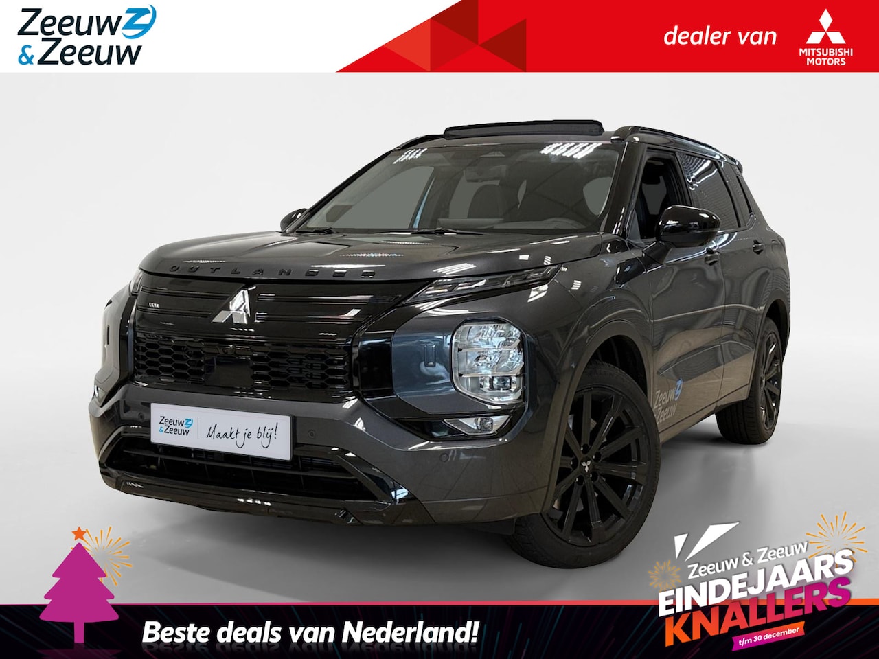 Mitsubishi Outlander - 2.4 PHEV | BLACKLINE | 20'' BLACK | PANODAK | - AutoWereld.nl