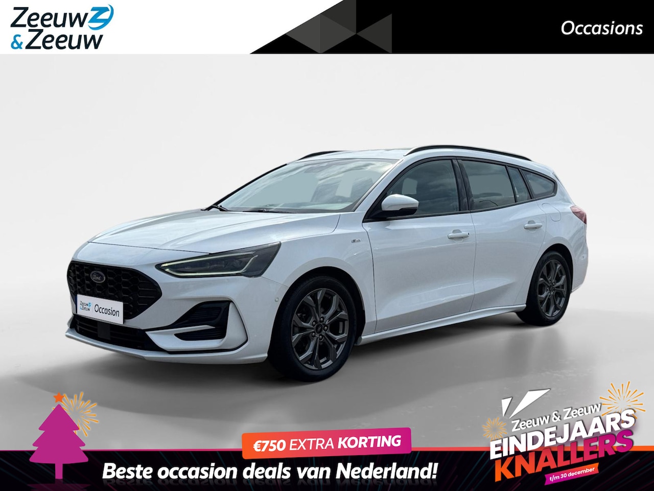 Ford Focus Wagon - 1.0 EcoBoost Hybrid ST Line | Navigatie | Parkeersensoren voor en achter | Achteruitrijcam - AutoWereld.nl