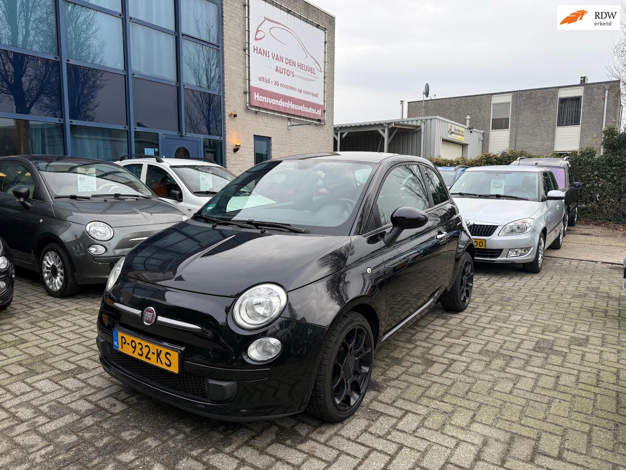 Fiat 500 - 0.9 TwinAir Lounge Black Jack, Airco, APK 10/26 - AutoWereld.nl