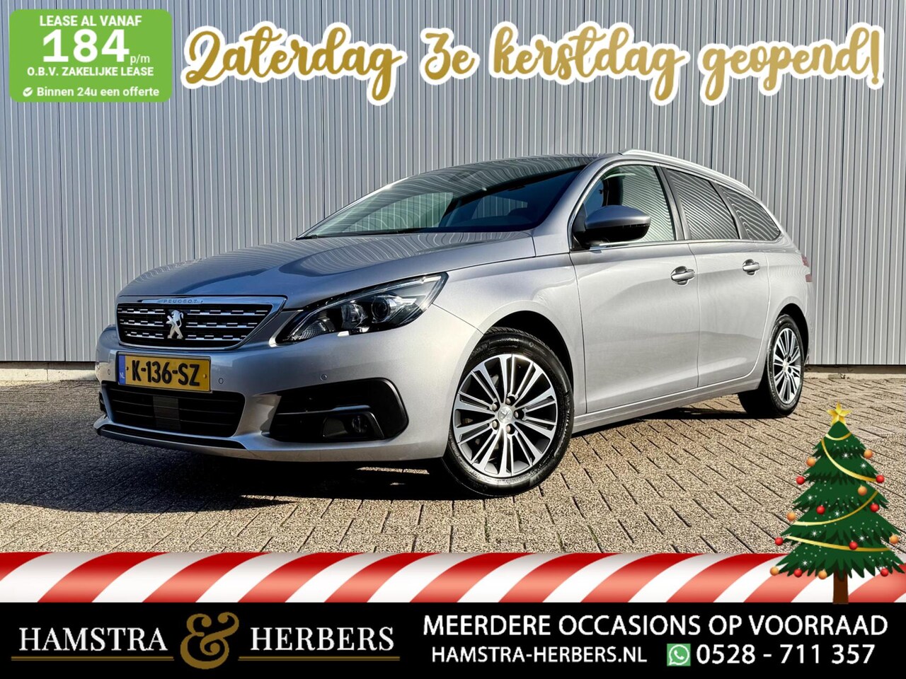 Peugeot 308 SW - 1.2 PureTech Blue Lease Allure antraciet - AutoWereld.nl