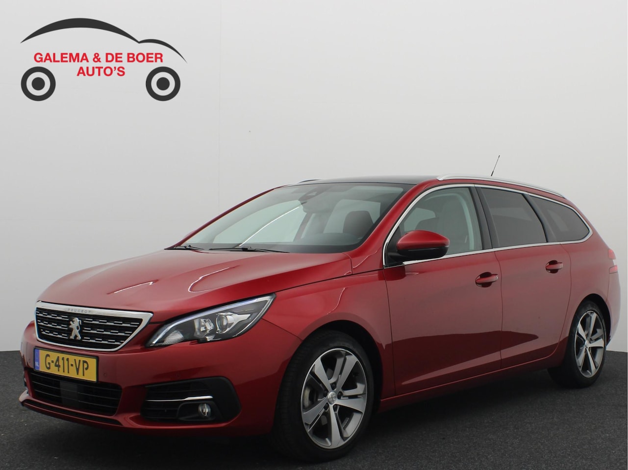 Peugeot 308 SW - 1.2 PureTech Blue Lease Premium 131PK / DRIEM VV / PANORAMADAK / COGNAC LEDER / STOELVERW - AutoWereld.nl