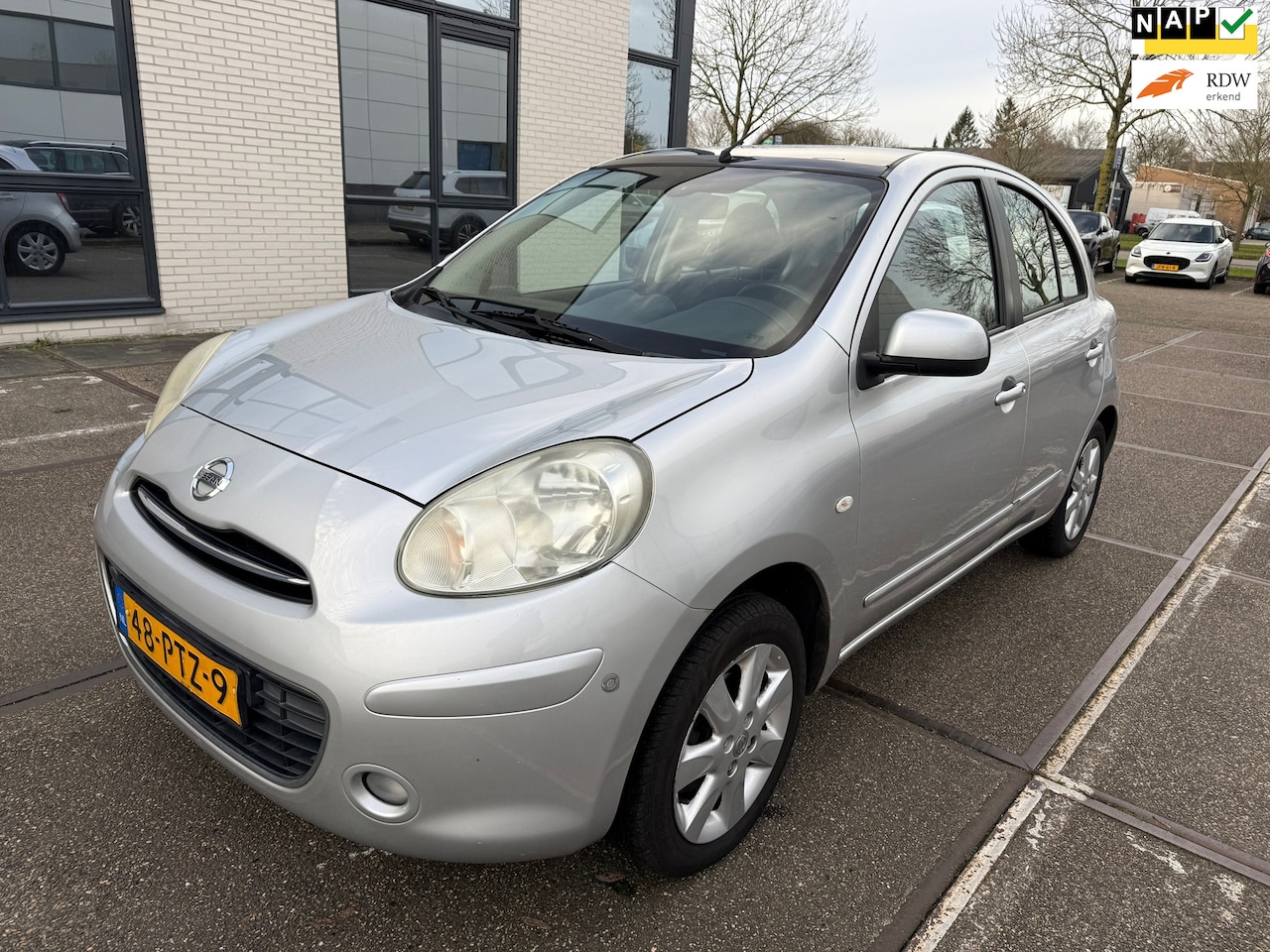 Nissan Micra - 1.2 Tekna / APK / AIRCO / NAP /NAVI / PDC/ MOTOR 100% / 5DRS / NETTE AUTO!!! - AutoWereld.nl