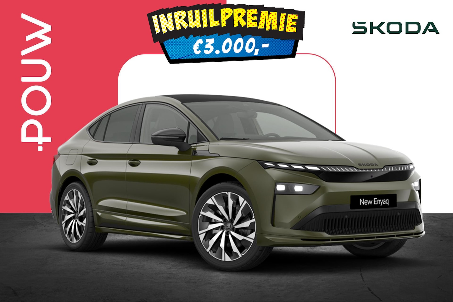 Skoda Enyaq Coupé iV - 85 Sportline 286pk | LMV 21'' | Trekhaak Uitklapbaar | Head-Up Display - AutoWereld.nl