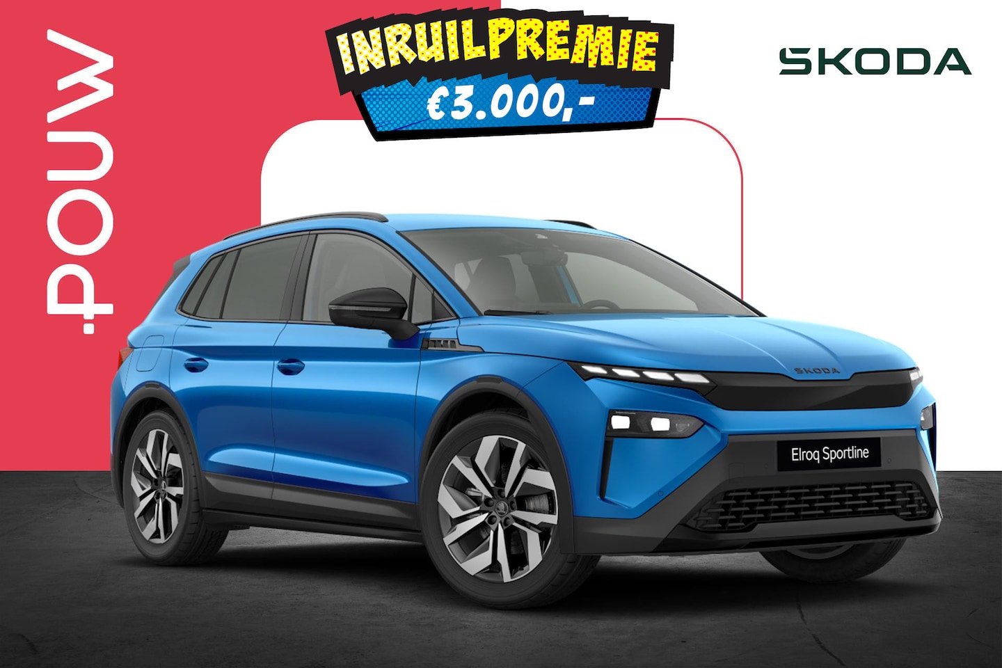 Skoda Elroq - 60 204pk Sportline | Business Upgrade Plus | Warmtepomp - AutoWereld.nl